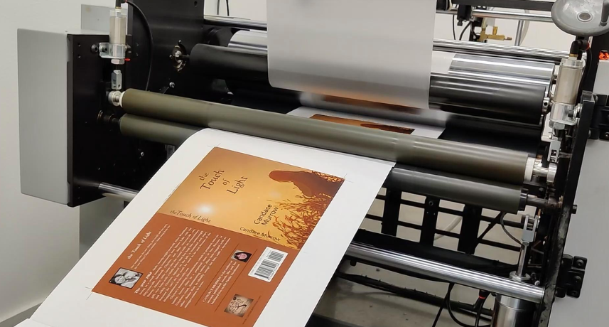 The machine is printing book