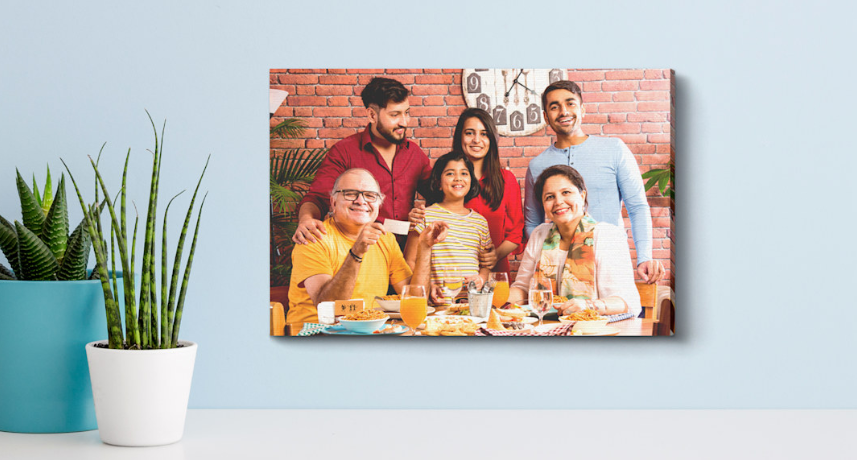 canvas printing on the wall