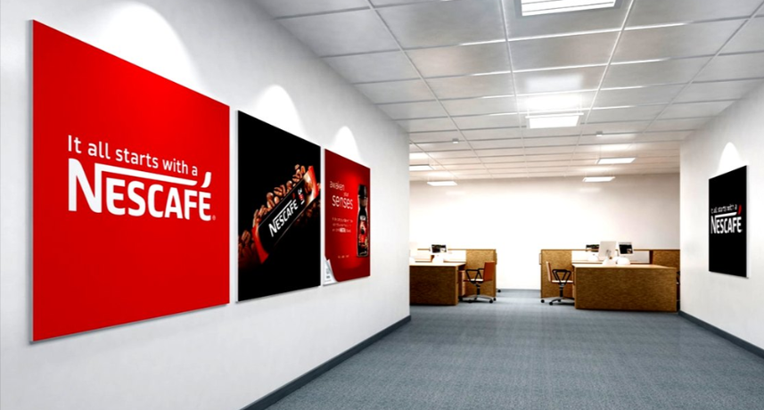 The wall is looking good due to sun board printing